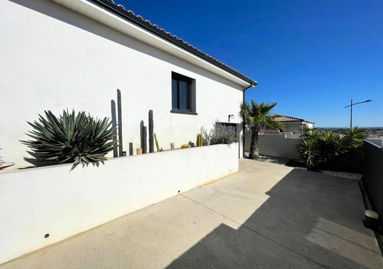 Villa Contemporaine Avec Piscine Chauffee Proche Des Plages Sauvian Exterior photo